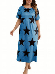 Star Print Lounge Dress