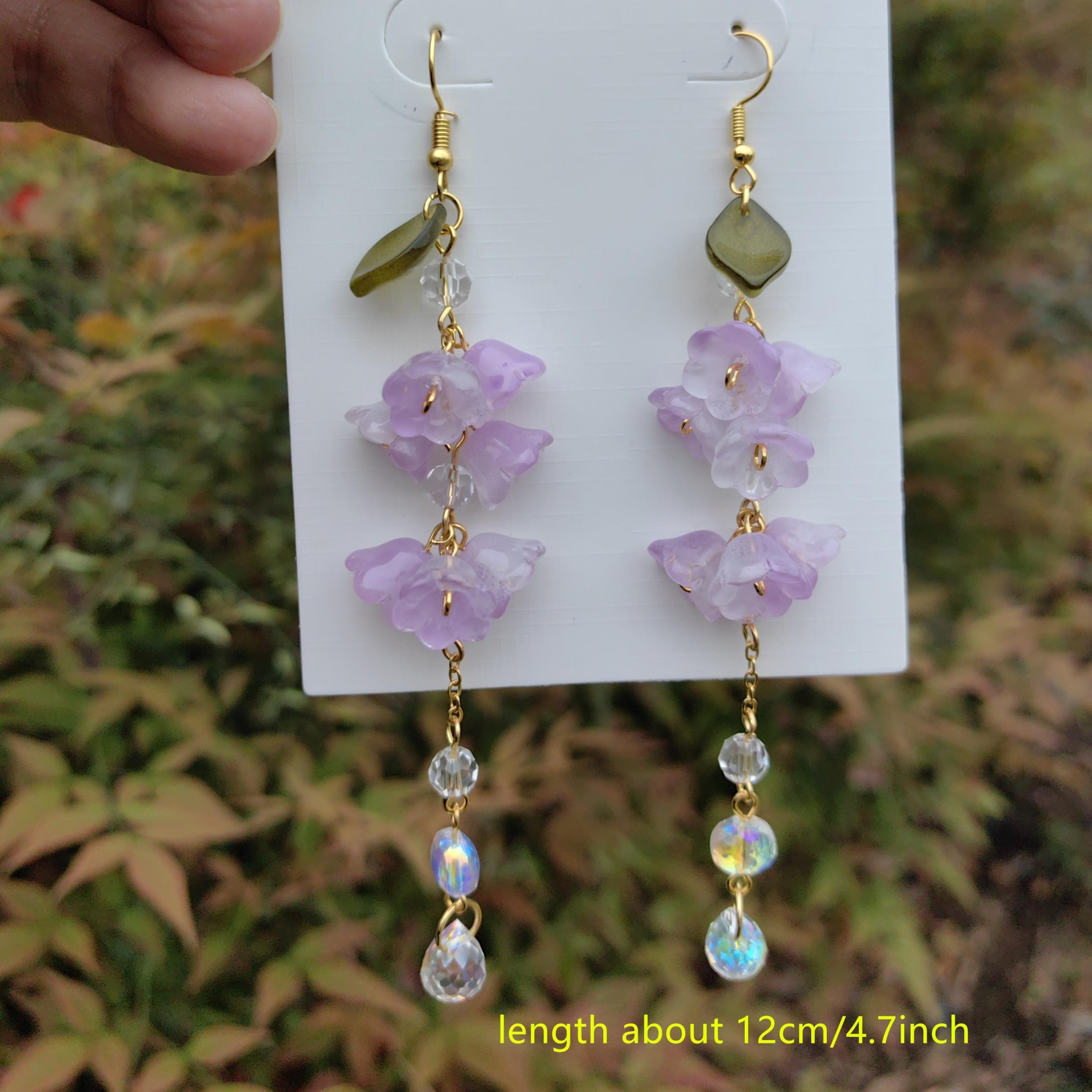 Flower Decor Earring Y2k Dangle Earrings Jewelry Gift For Girls