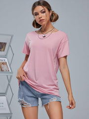 Short Sleeve T shirt Sports Fitness Yoga Running Top Women's Activewear