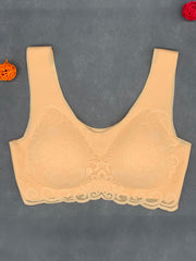 Lace Wireless Bra Scallop Trim