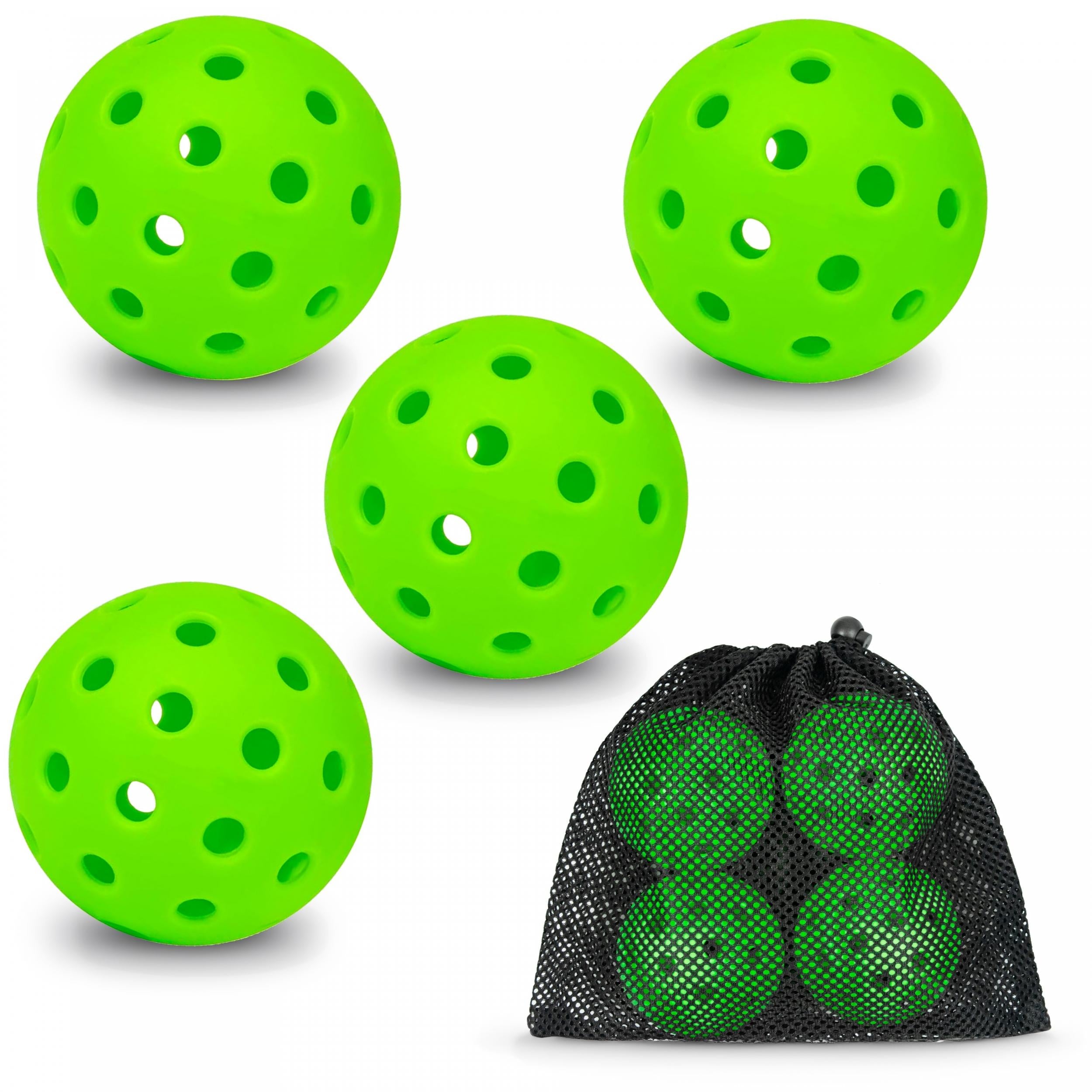12pcs Pickleballs 40 Holes PP Pickleball Set for Outdoor Play