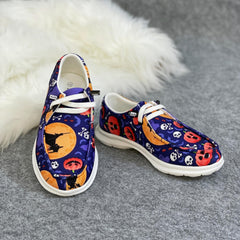 Girls Halloween Loafer Shoes Lightweight Comfortable Slip-On