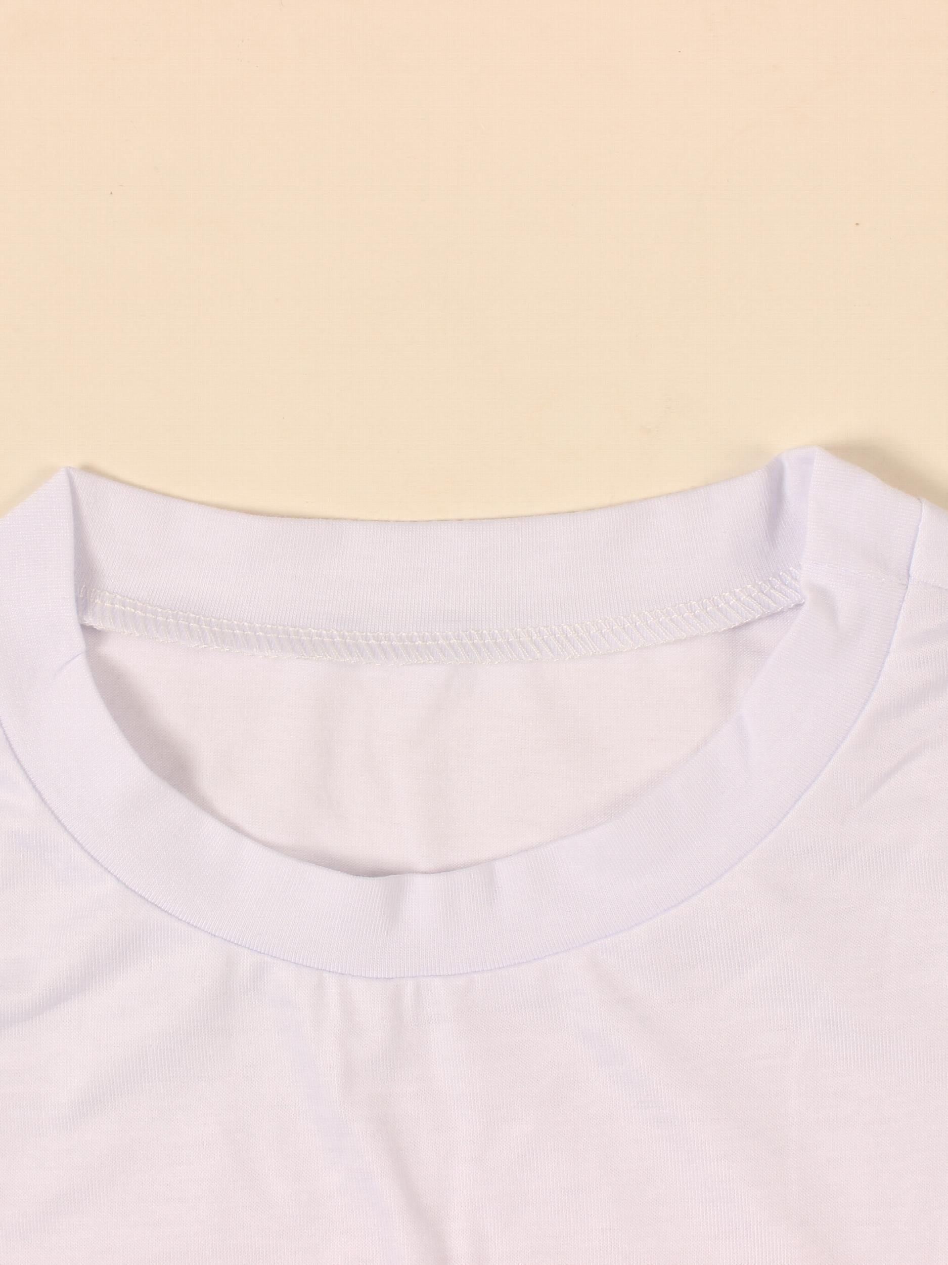 Figure & Letter Graphic Summer Tees Cap Sleeve Y2k Casual T shirts