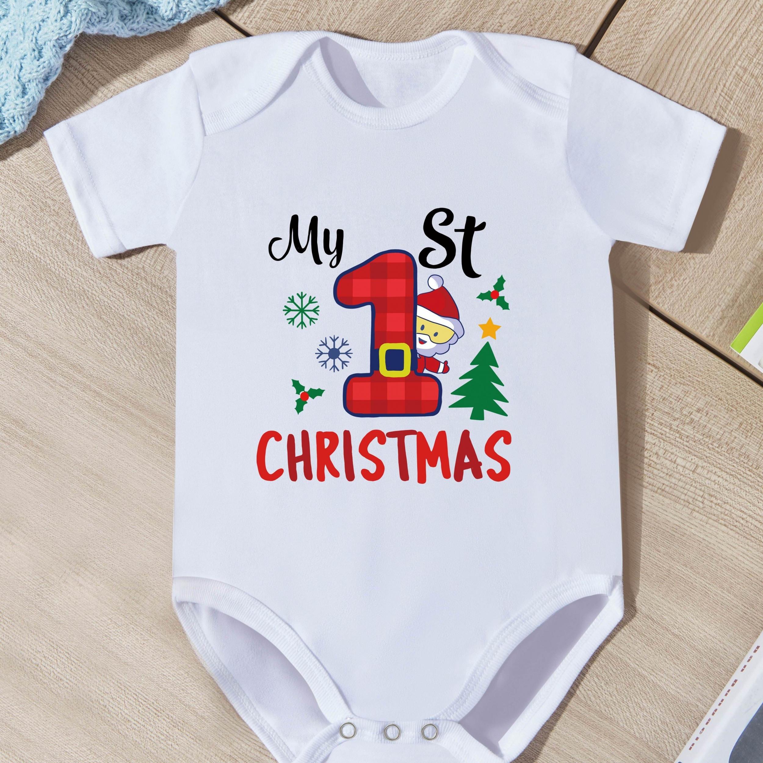 Cartoon Letter Print Short Sleeve Romper for Newborn Baby
