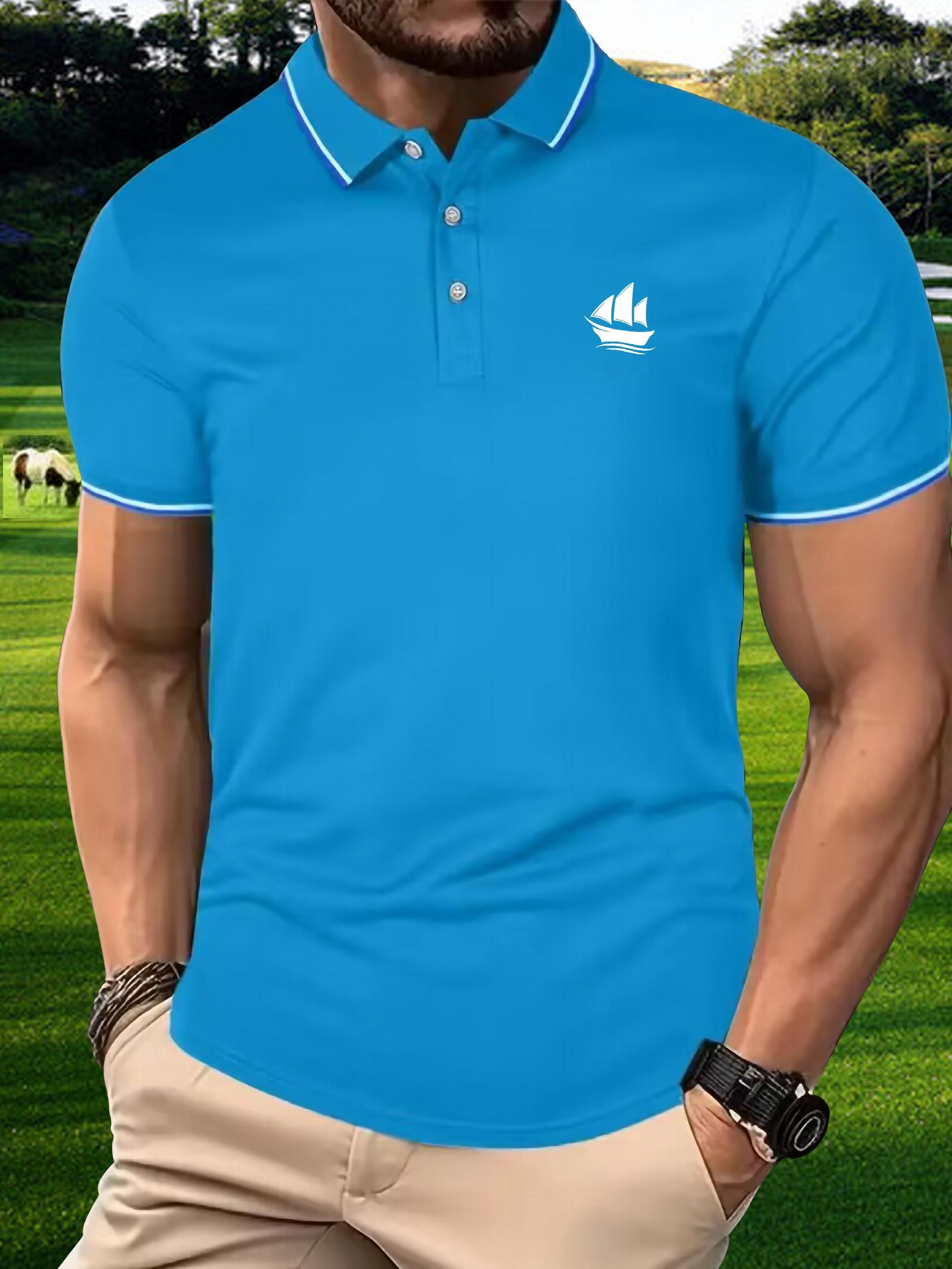Men's Graphic Polo Shirt For Outdoor Casual Lapel