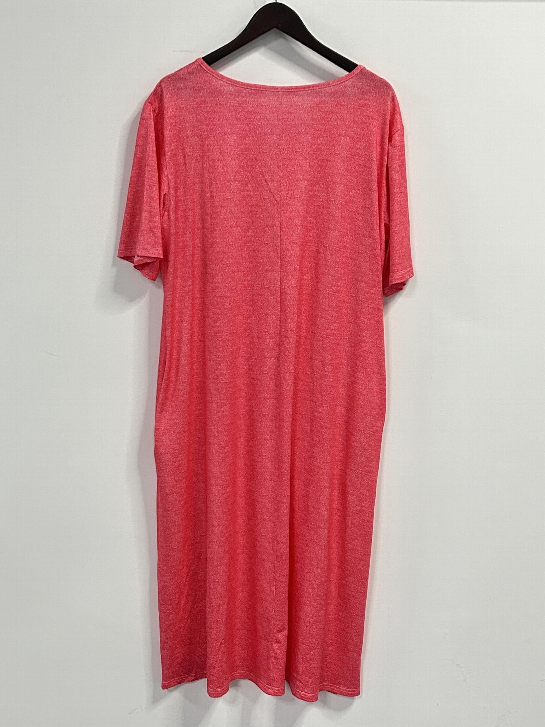 Solid Button Short Sleeve Casual Dress