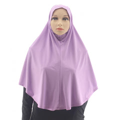 Soft Elastic Hijab Solid Turban Head Wrap For Women