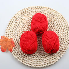 Colorful 4-Layer Cotton Yarn for Crocheting & Knitting