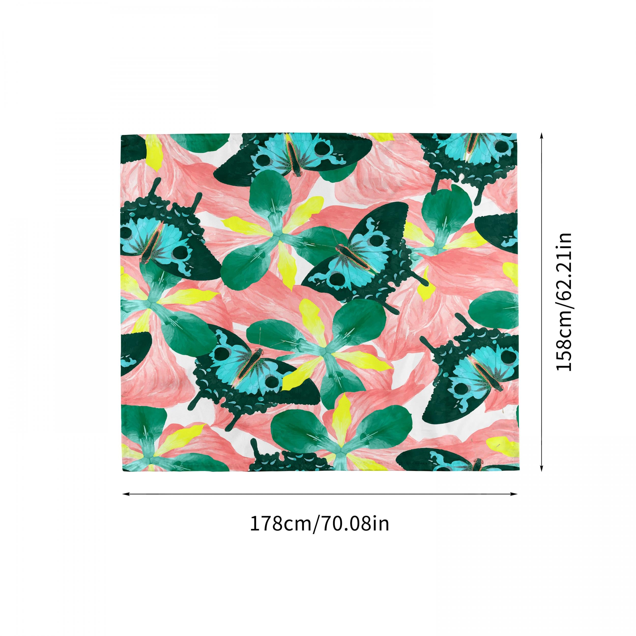 Outdoor Folding Waterproof Picnic Mat Butterfly Pattern for Camping