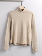 High Neck Stretch Long Sleeve Shirt Slim Fit Base Layer Top
