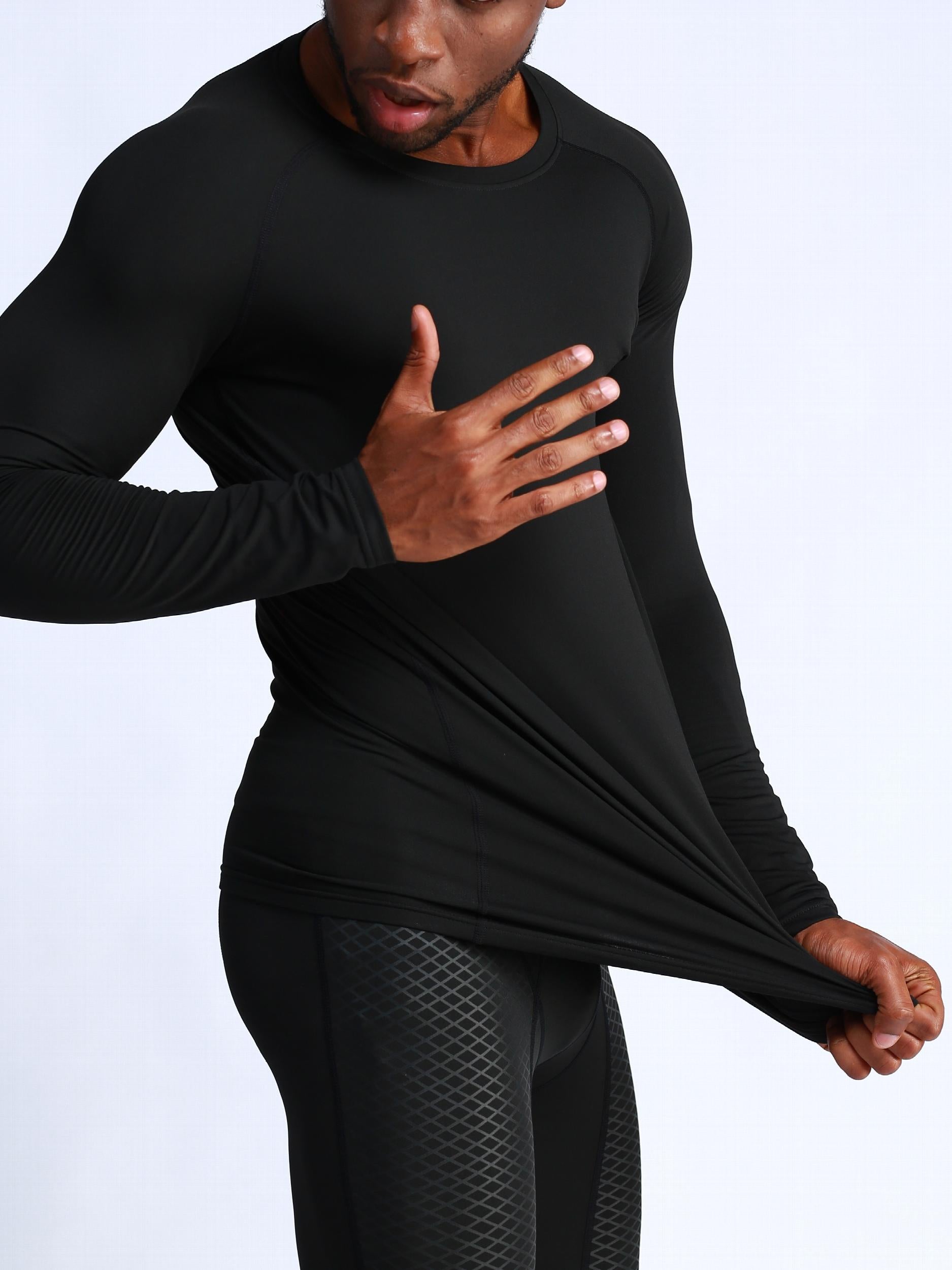 Winter Fleece Basketball Training T Shirt with Compression Sports Tights