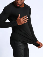 Winter Fleece Basketball Training T Shirt with Compression Sports Tights