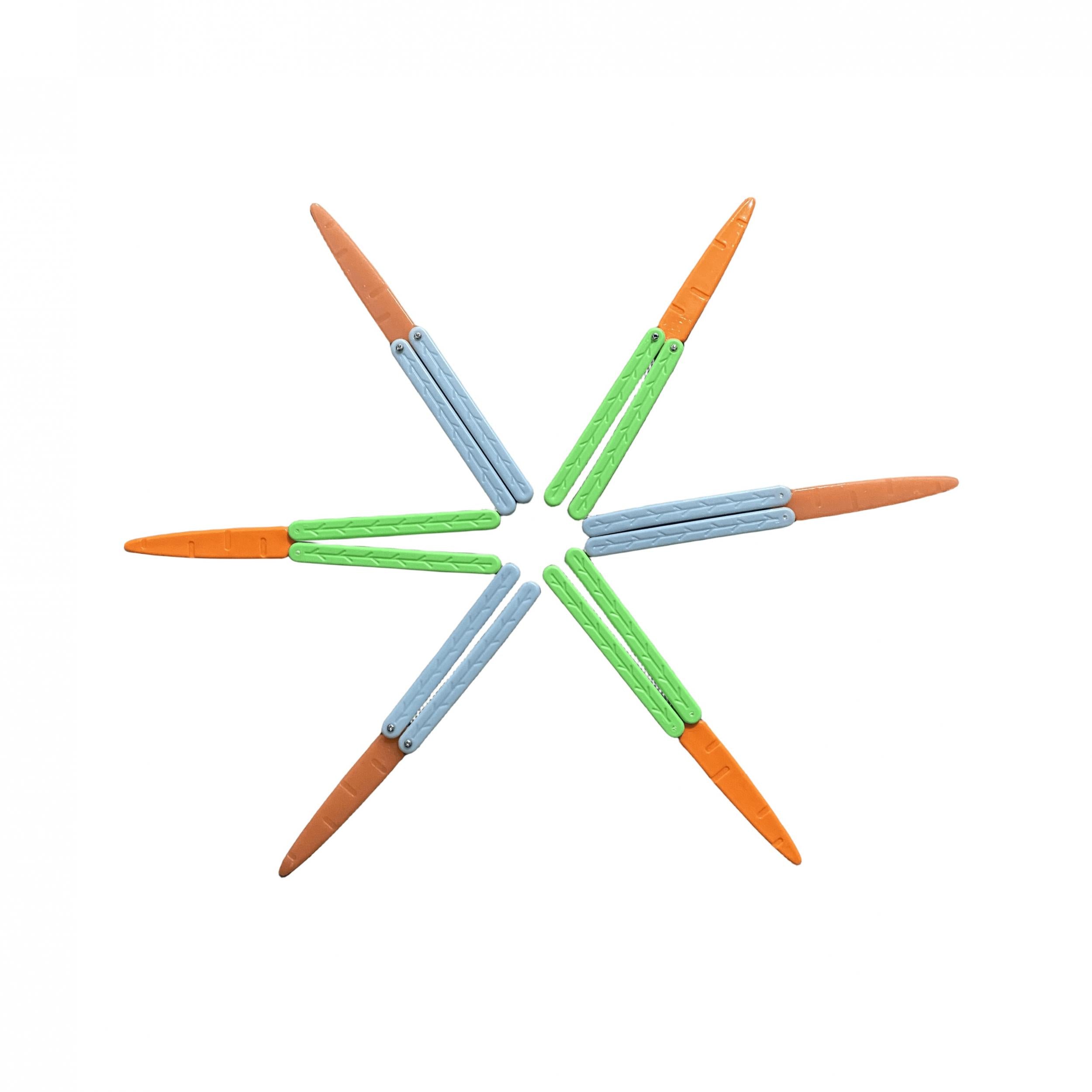 Butterfly Carrot Toy 3D Printed Glow In The Dark Stress Relief Toy