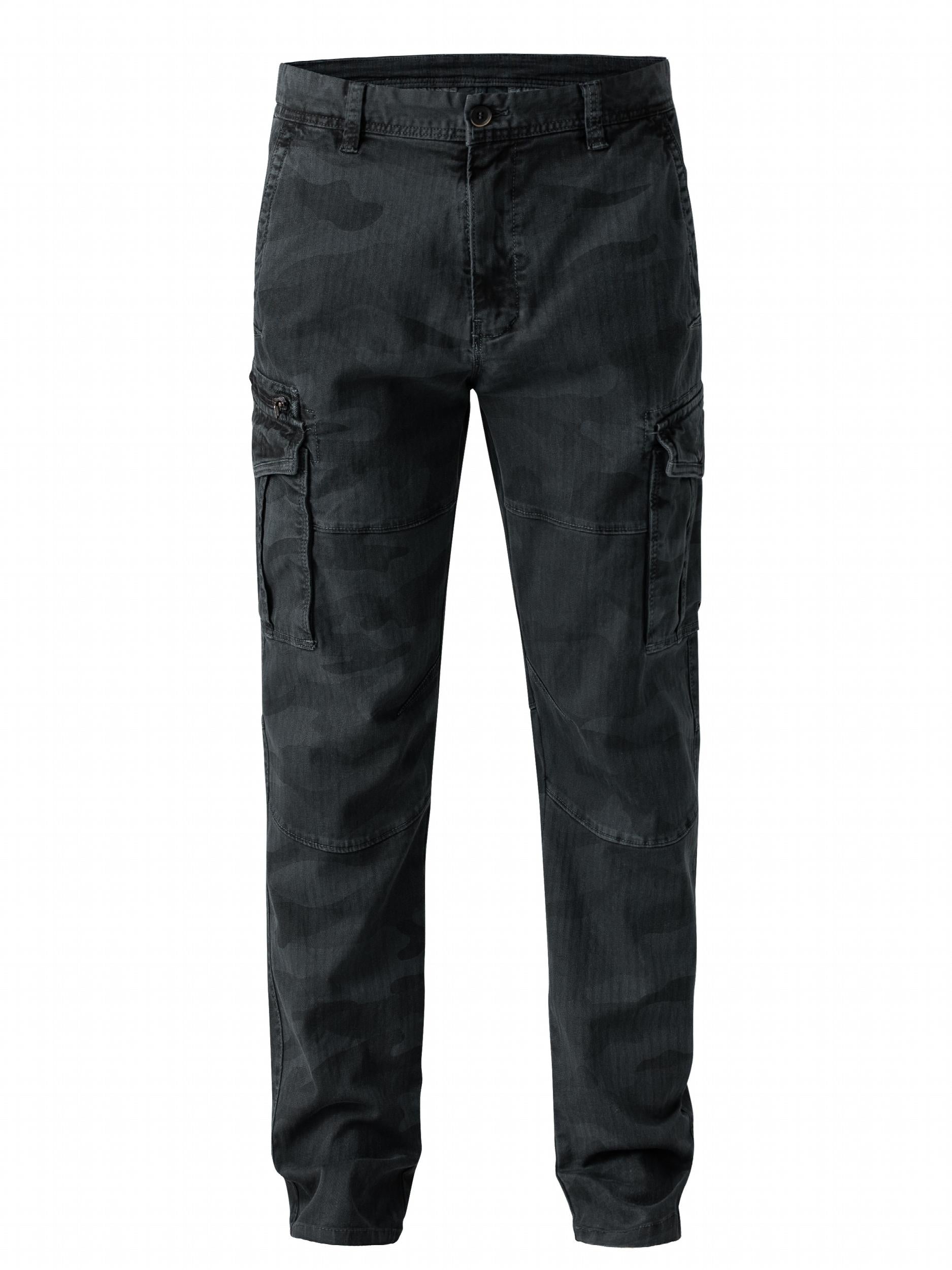 Men's Camo Cargo Pants Loose Casual Outdoor Trousers