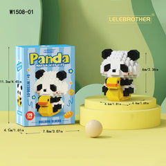 Panda Q Building Block Cartoon Dolls for Kids - Educational Puzzle Toy