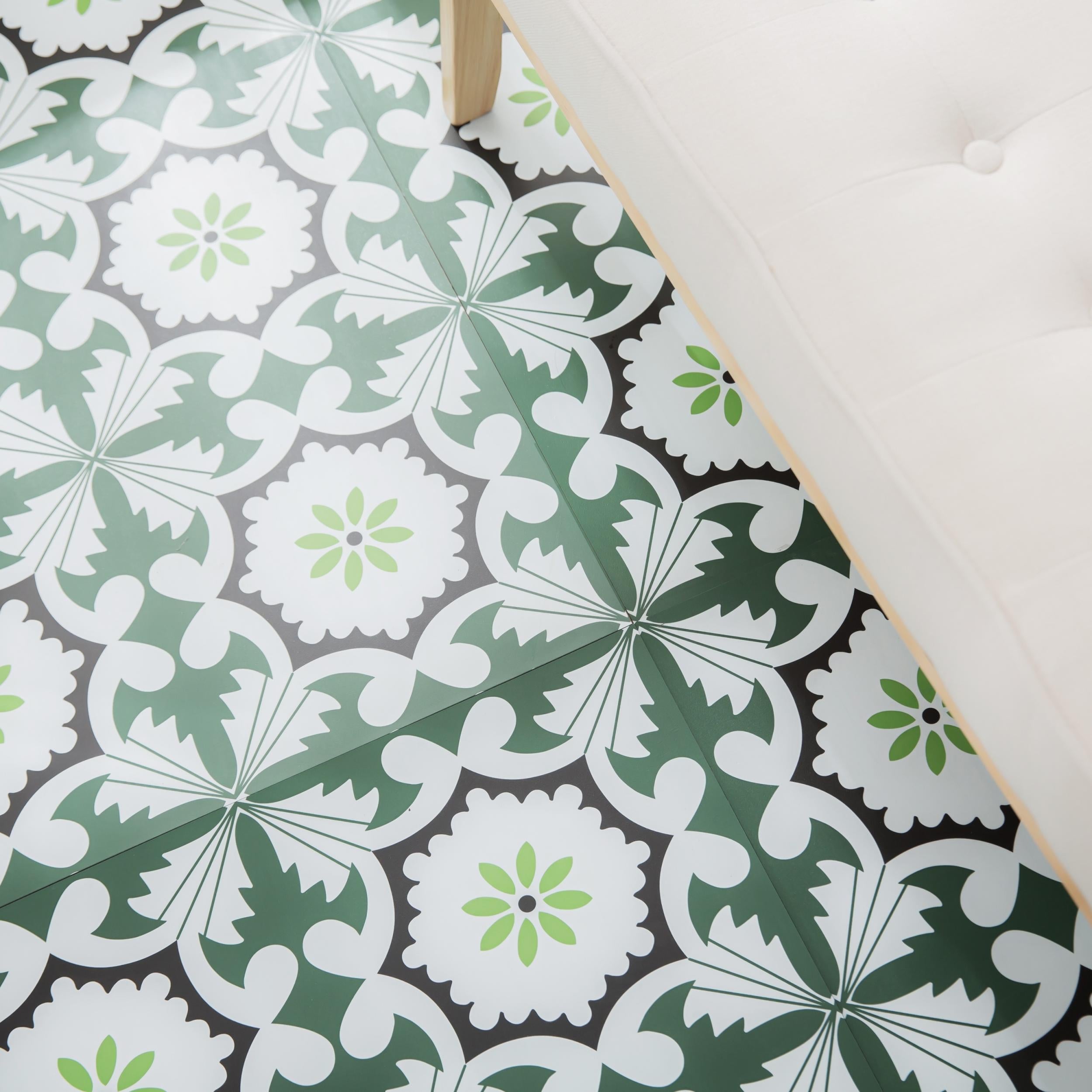 10pcs Self-adhesive PVC Floor Tile Sticker, Wear-resistant Net Red Floor Sticker