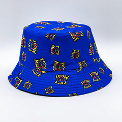 Versatile Bucket Hat With Mouth Print Sun Hat For Daily Shopping