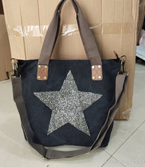 Vintage Canvas Shoulder Bag Women Travel Tote Multifunctional Bolsos