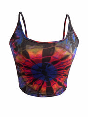 Y2K Graphic Print Crop Cami Top