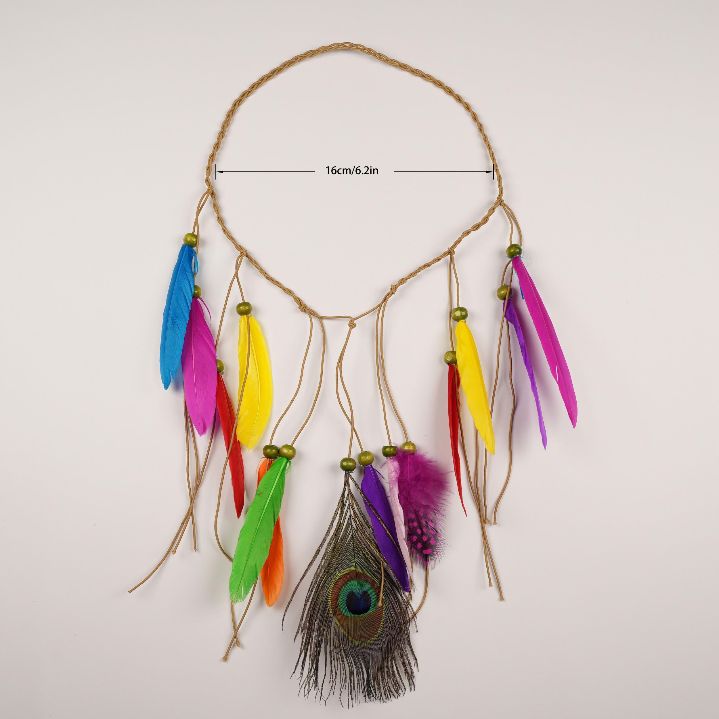 Boho Feather Headband Tassel Hair Hoops