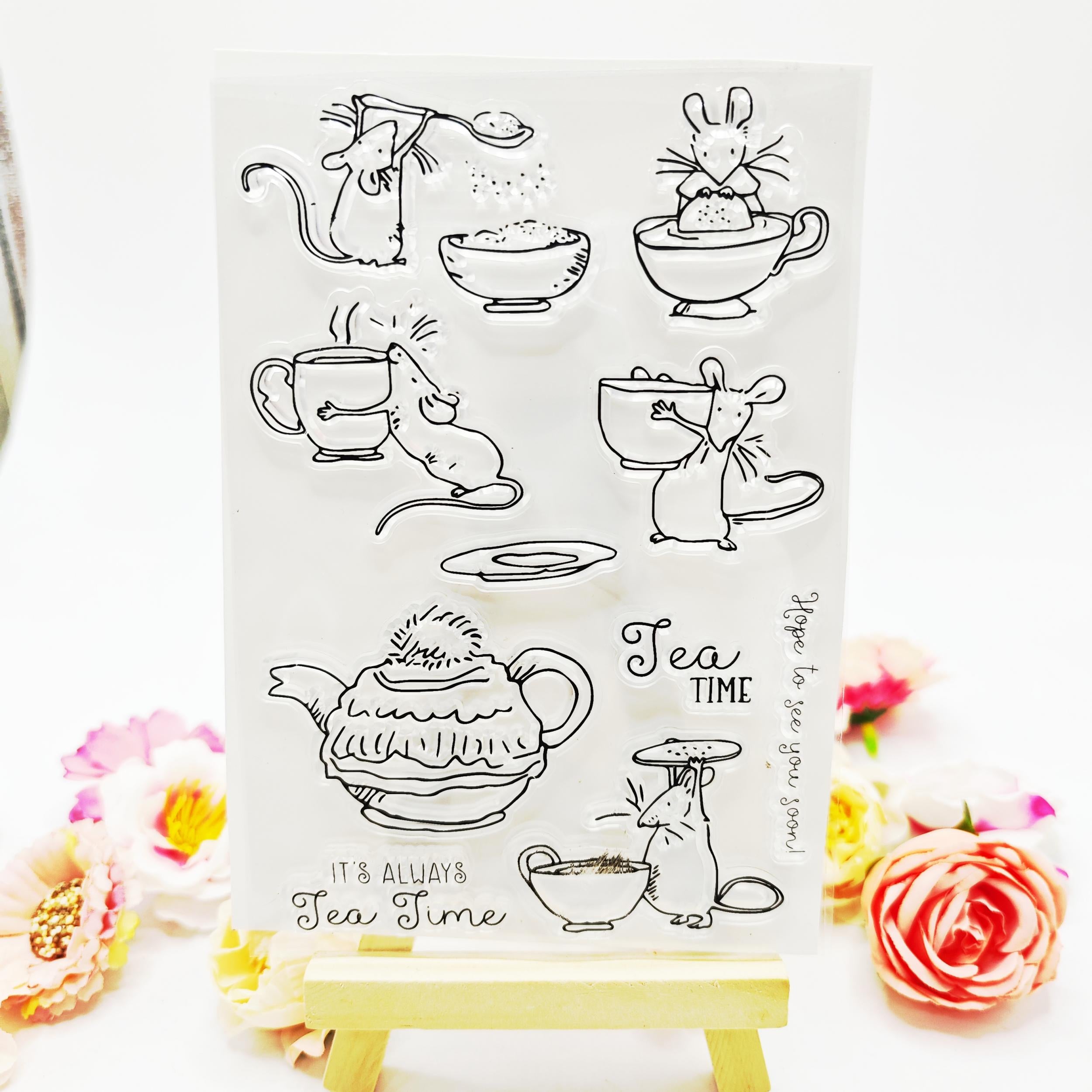 1pc Seal Stamp DIY For Silicone Transparent Stamp Birthday Gift