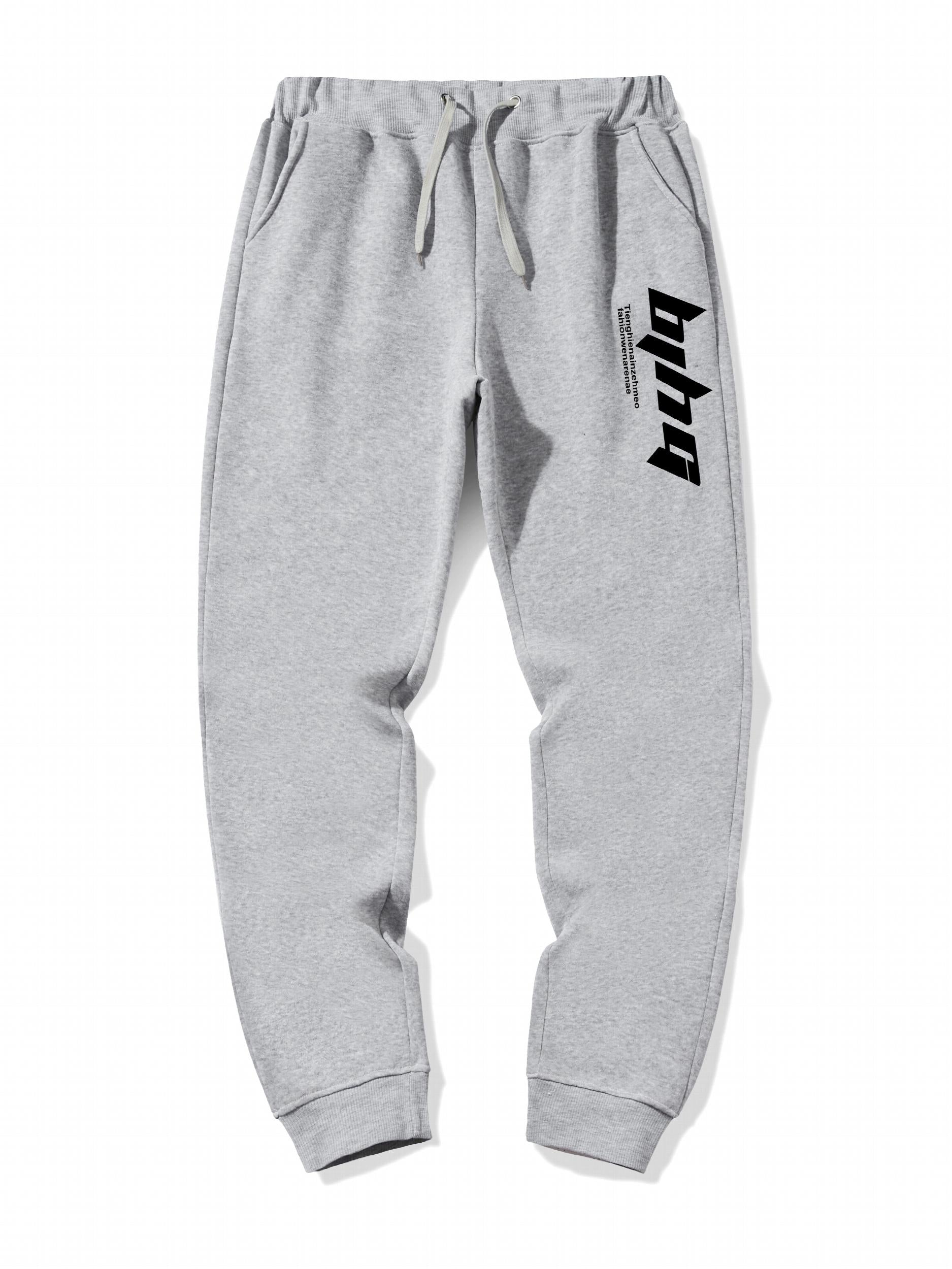 Men's American Sports Casual Trousers with Fashionable Printing
