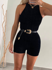 Sleeveless Slim Tank Romper Jumpsuit Women's Clothing