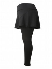 Sports Leggings Women's Plus Solid Wide Waistband High Stretch