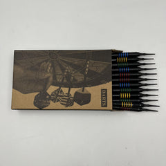 12pc Safety Soft Dart Set 4 Colors Aluminum Rods 24 Dart Heads 4 Tail Wings
