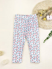 Toddler Girls' Cartoon Print Soft Slim Leggings Outwear