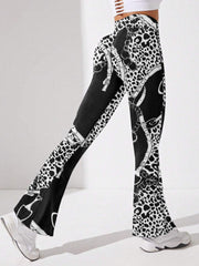 Flared Slimming Yoga Leggings High Stretch Fitness Yoga Pants