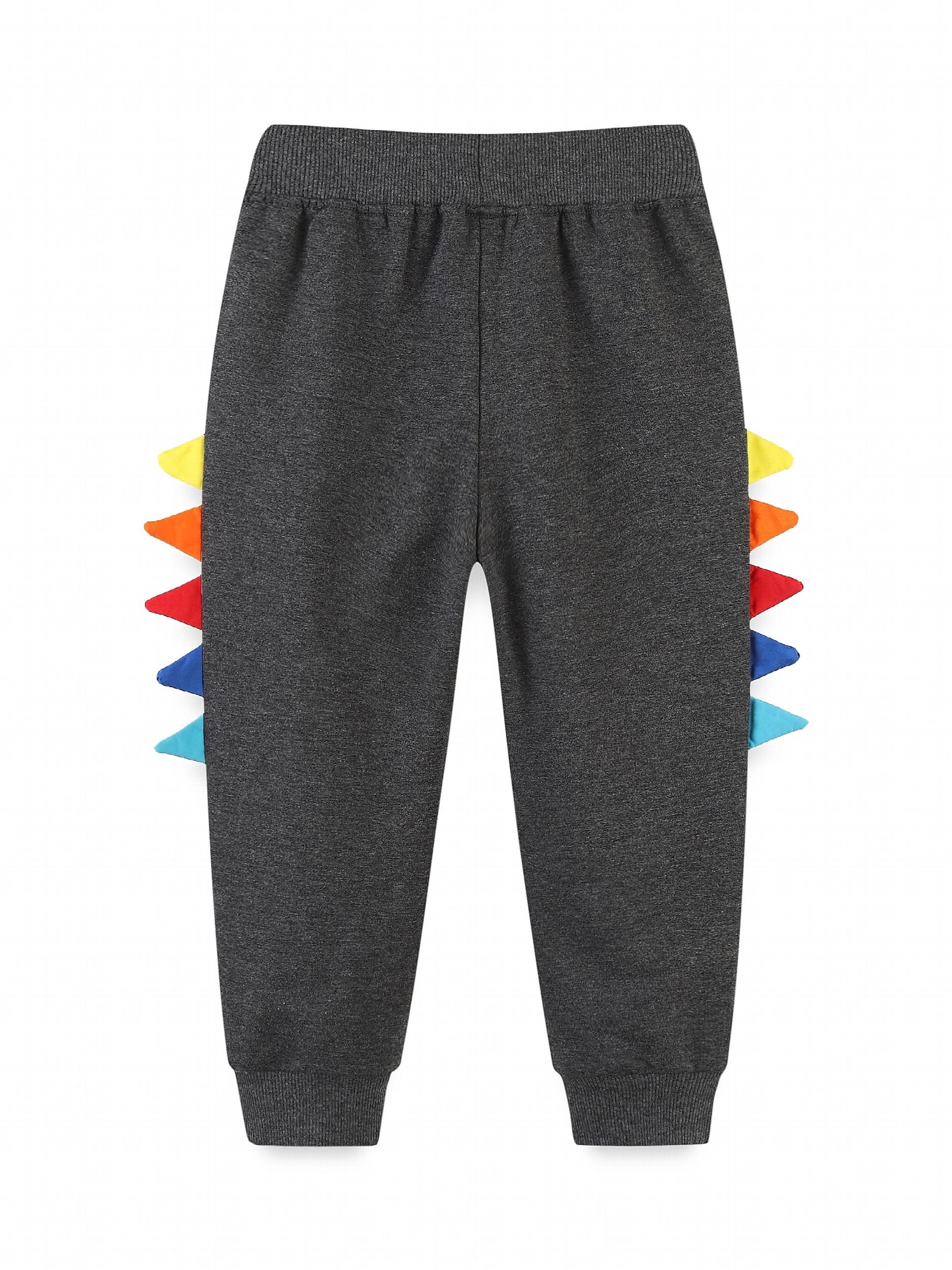 Dino Pattern Boys Active Sweatpants Jogger Sports Pants