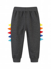 Dino Pattern Boys Active Sweatpants Jogger Sports Pants