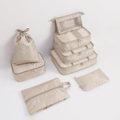 8PC Luggage Packing Cubes Set Waterproof Tavel Luggage Organizer For Suitcase
