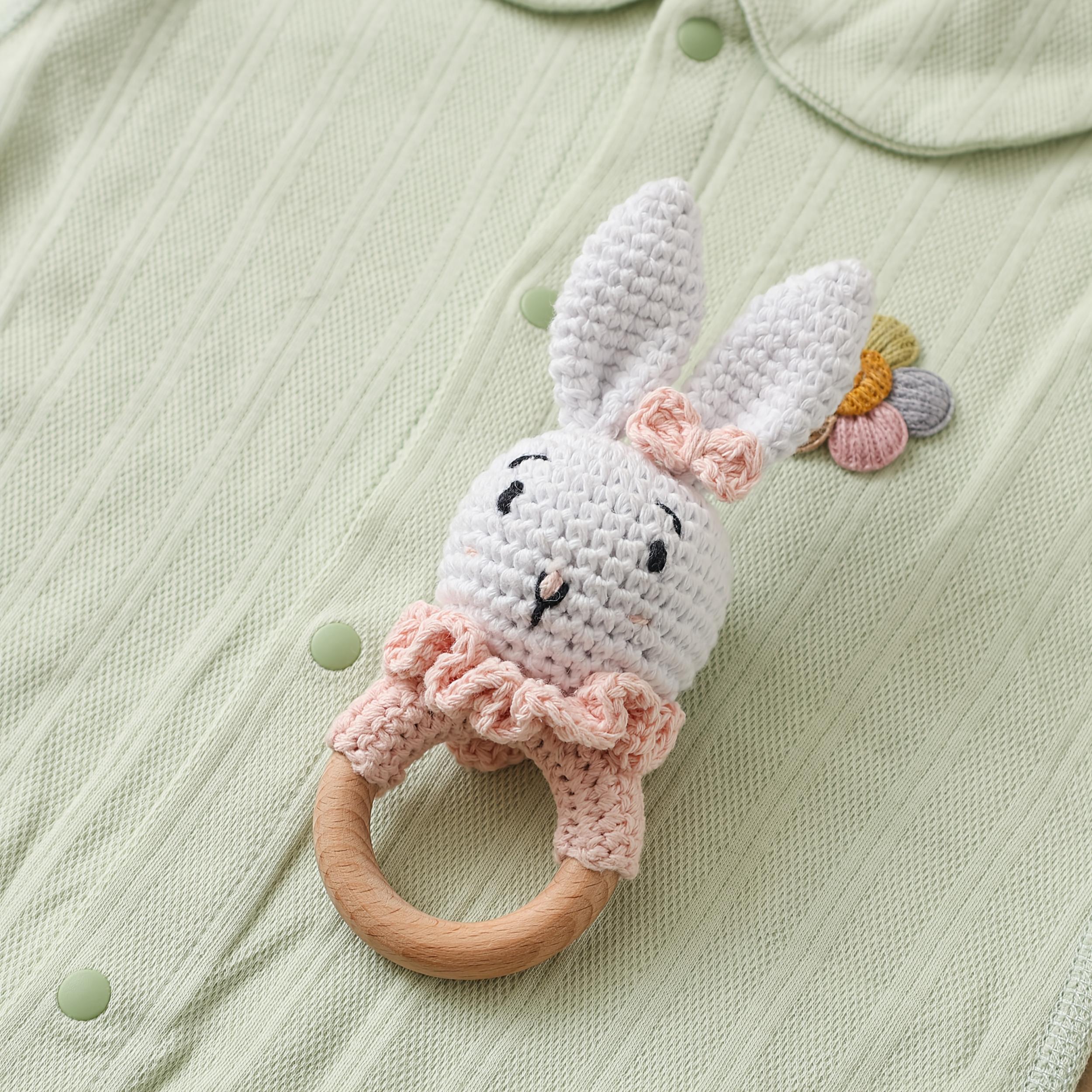 Handcrafted Baby Rattle Toy - Ideal Keepsake Gift for Newborns