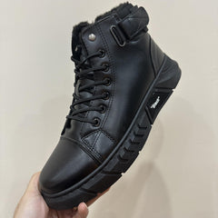 Men's Vintage Plush Warm Riding Boots Wear-resistant Non-Slip
