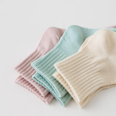 7 Pairs Breathable Crew Socks Women's Stockings