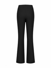 Ribbed Flared Pants Casual Women's Clothing