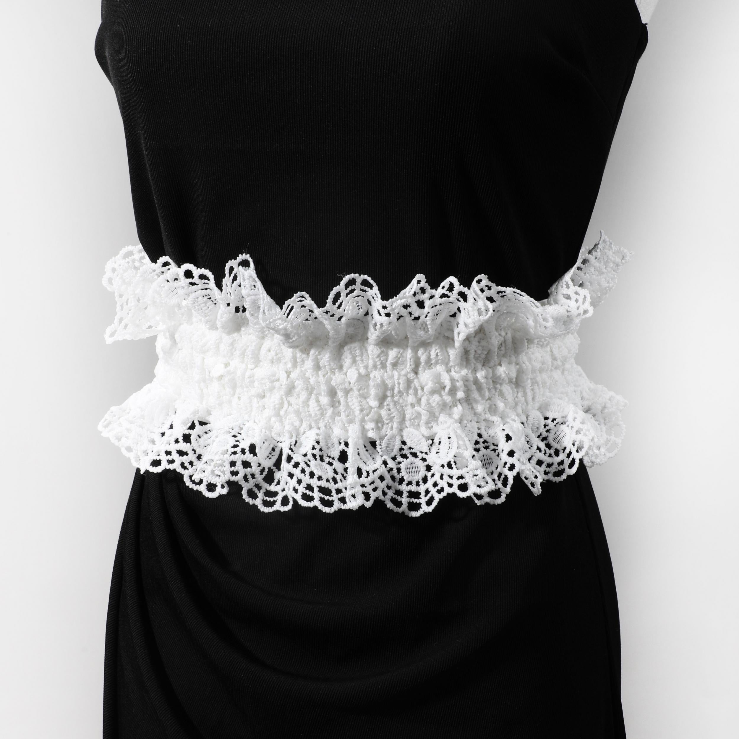 Elastic Lace Belt Wide Waistband Dress Girdle For Women