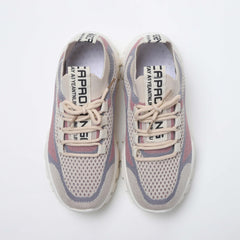 Women's Breathable Knit Platform Sneakers Casual Lace Up Outdoor Shoes