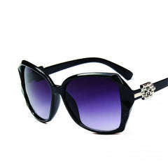 Oversized Cat Eye Sunglasses Gradient Lens Vintage Temple UV400