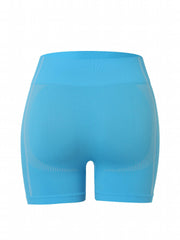 Women's Plus Solid High Rise Stretch Running Biker Shorts