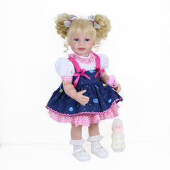 55 88 Cm Toddler Dolls Galaxia Girl With 3D Skin, Veins, Blond Hair