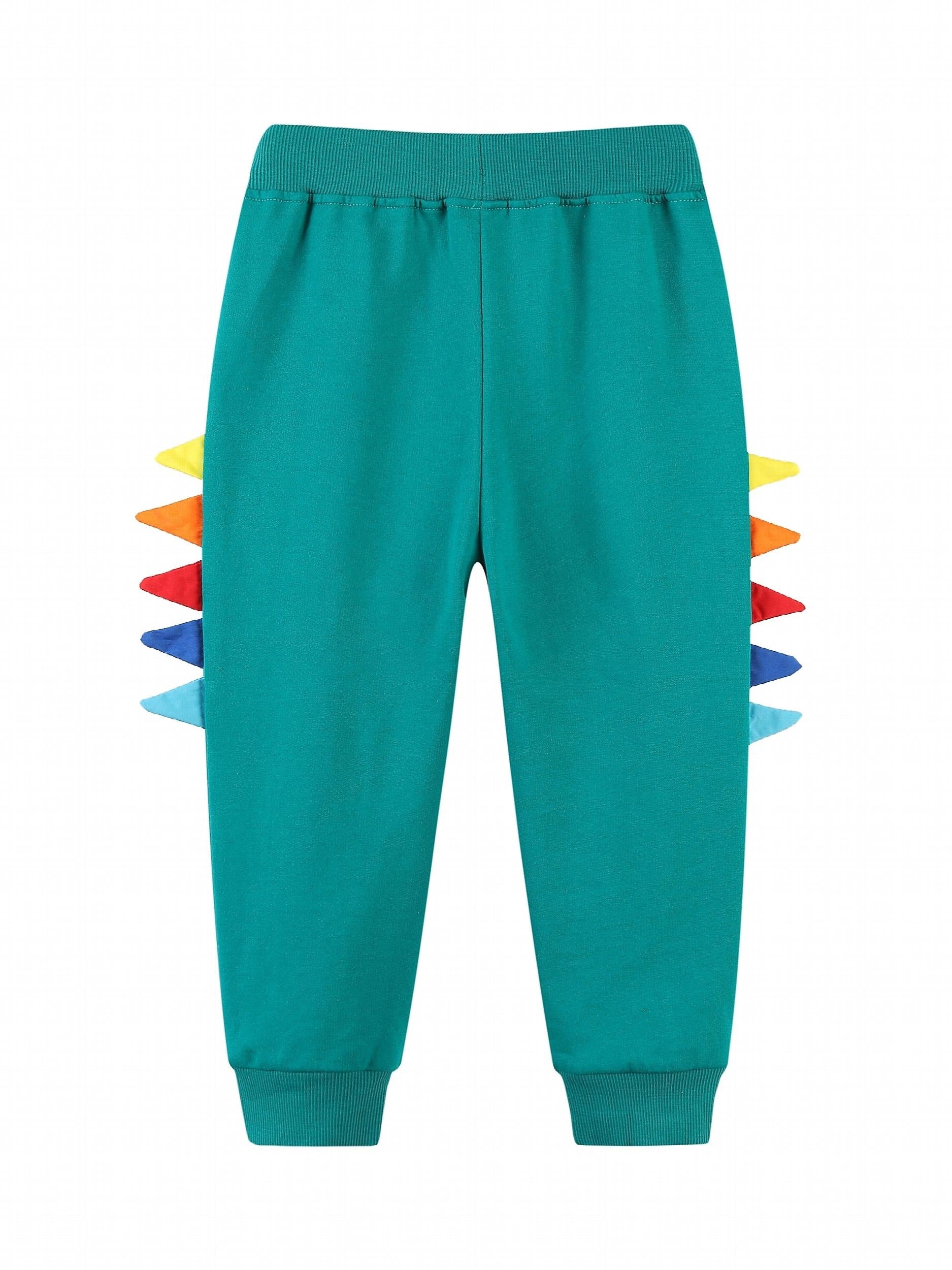 Dino Pattern Boys Active Sweatpants Jogger Sports Pants
