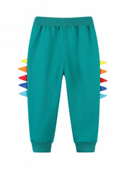 Dino Pattern Boys Active Sweatpants Jogger Sports Pants
