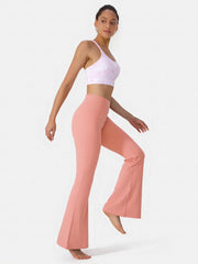 High Rise Yoga Flared Leg Pants