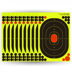 10pcs 24 13X36 Shooting Targets Fluorescent Self Adhesive Highly Visibility