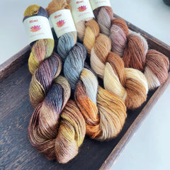 Hand Dyed Mink Yarn 50g - Soft and Luxurious - Knitting Gift