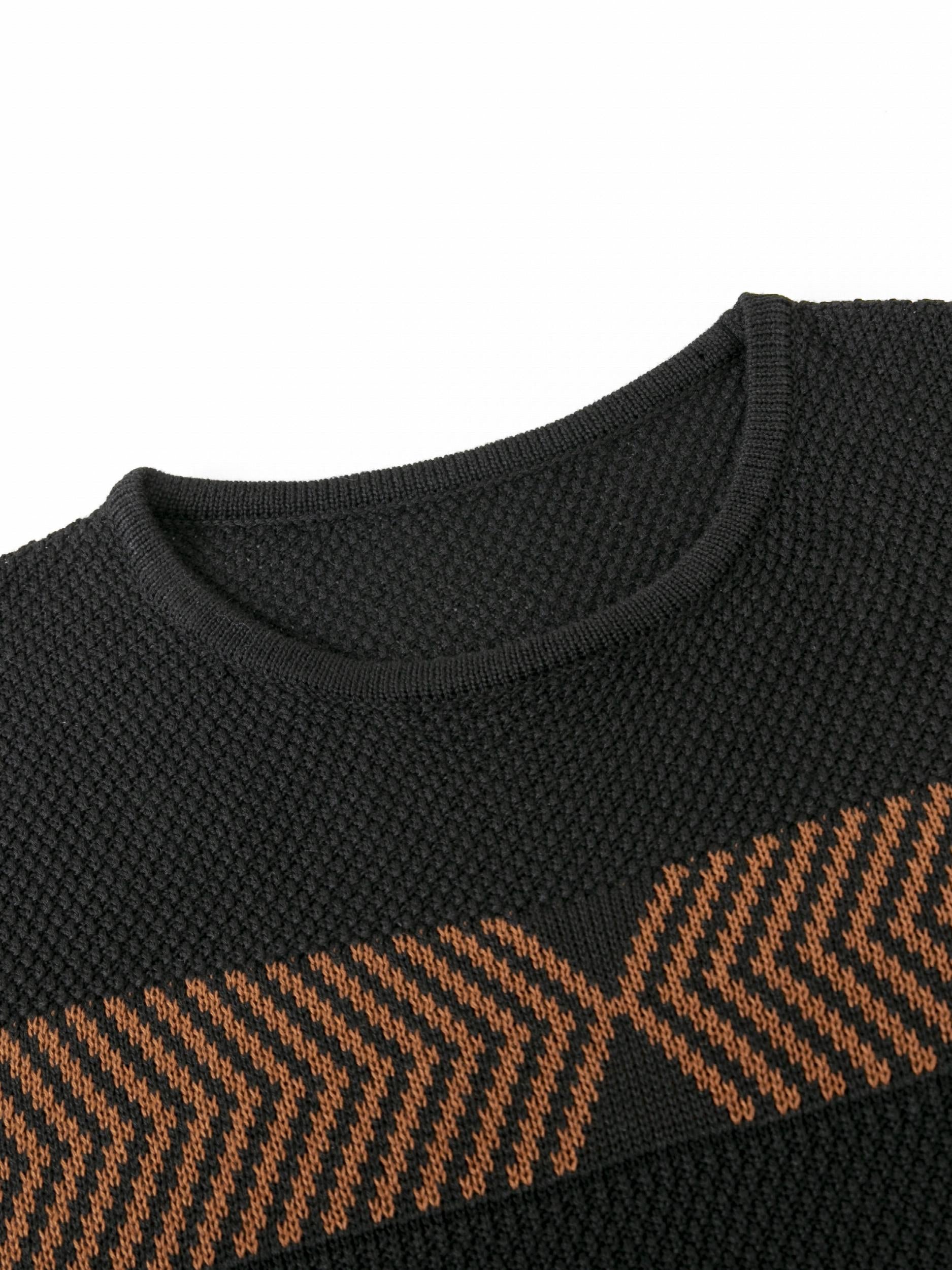 Men's Knit Sweater Long Sleeve Casual Pullover