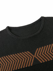 Men's Knit Sweater Long Sleeve Casual Pullover